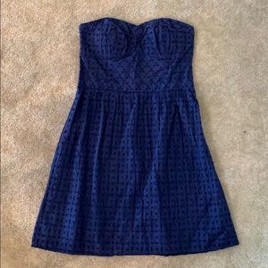 American Eagle Blue eyelet dress